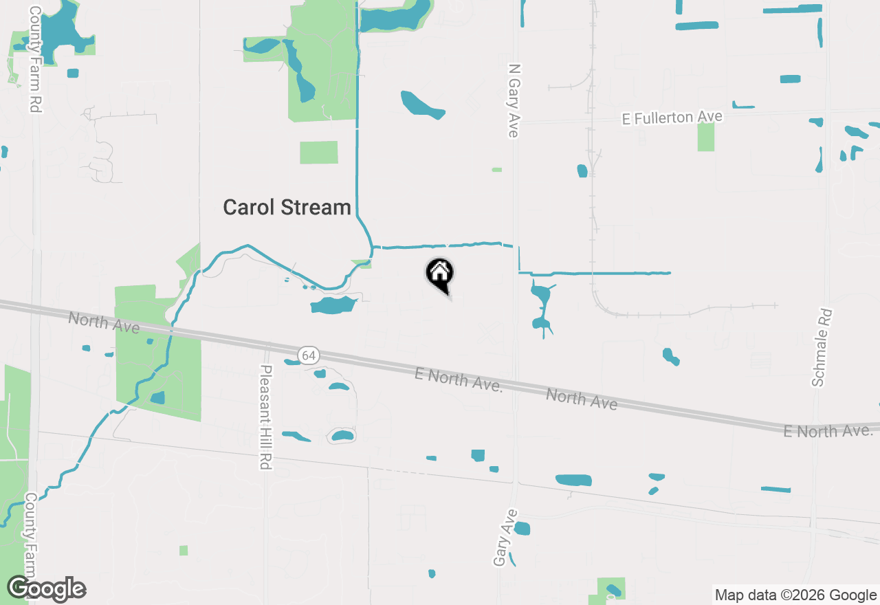 Map of 192 Surrey Drive, Carol Stream, IL 60188