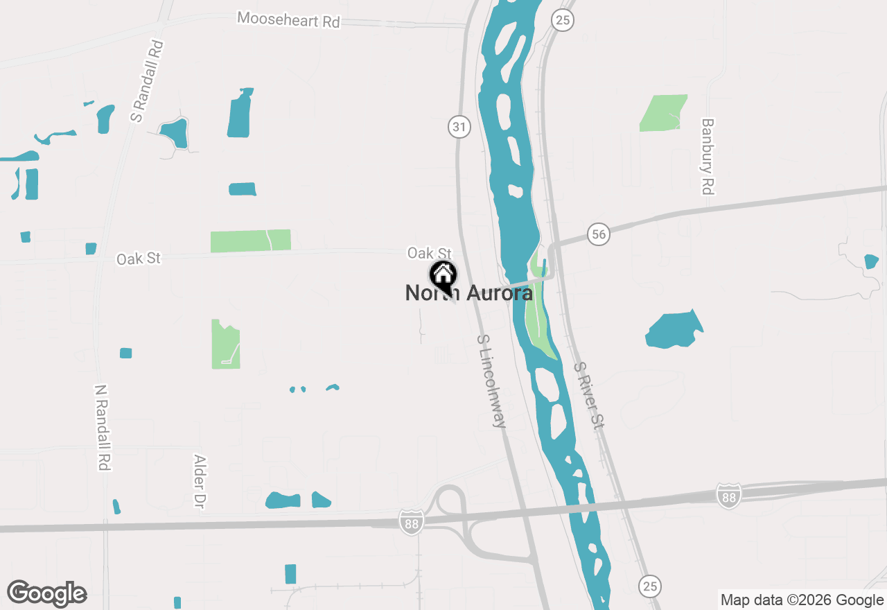 Map of 208 W State Street, North Aurora, IL 60542