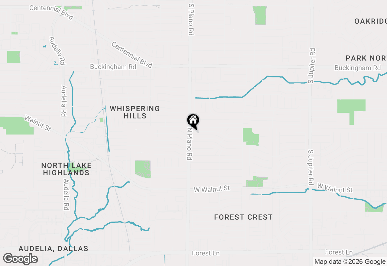 Map of 4422 Clemson Drive, Garland, TX 75042