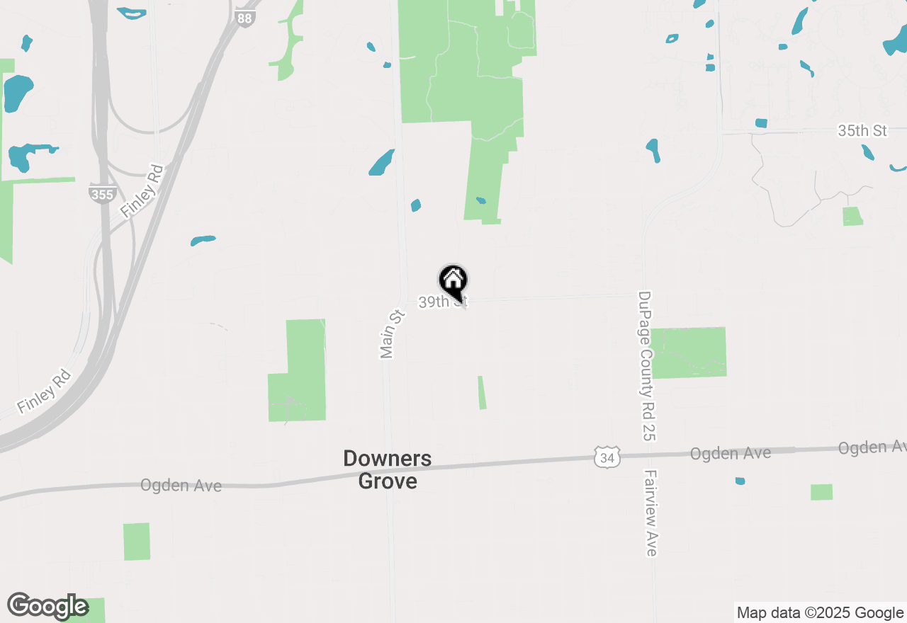 Map of 3919 Washington Street, Downers Grove, IL 60515