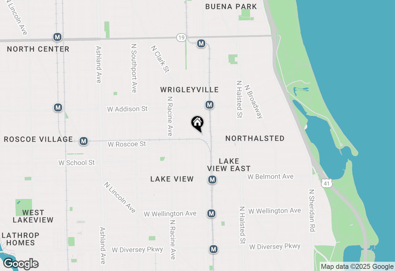 Map of 1027 W Newport Avenue, Chicago, IL 60657