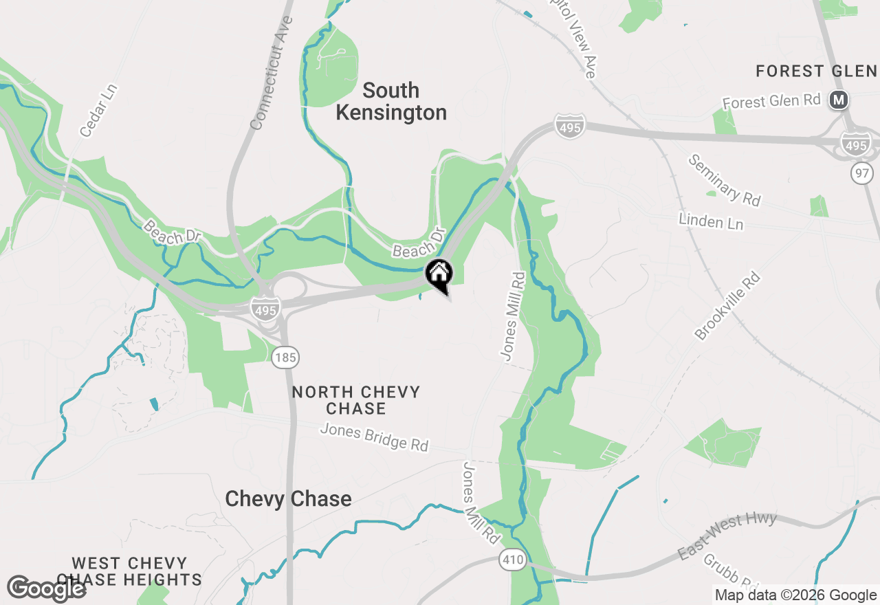 Map of 3406 Glenmoor Drive, Chevy Chase, MD 20815