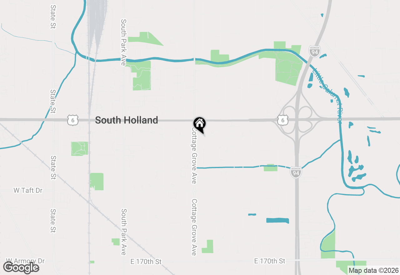 Map of 823 E 163rd Street, South Holland, IL 60473