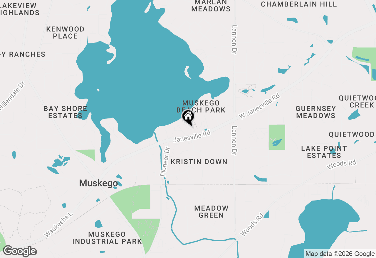 Map of S75W17663 Harbor Cir #D, Muskego, WI 53150