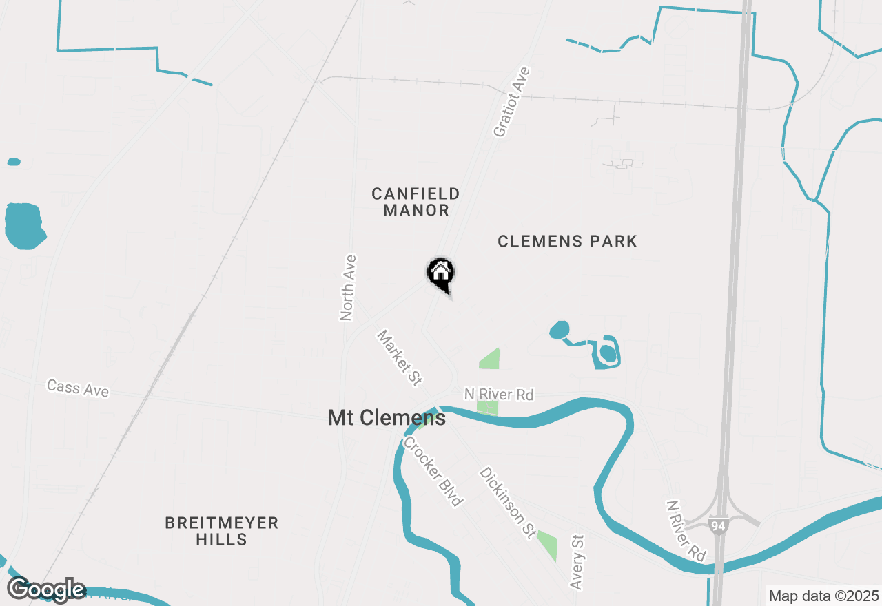 Map of 186 N Gratiot Avenue, Mt Clemens, MI 48043