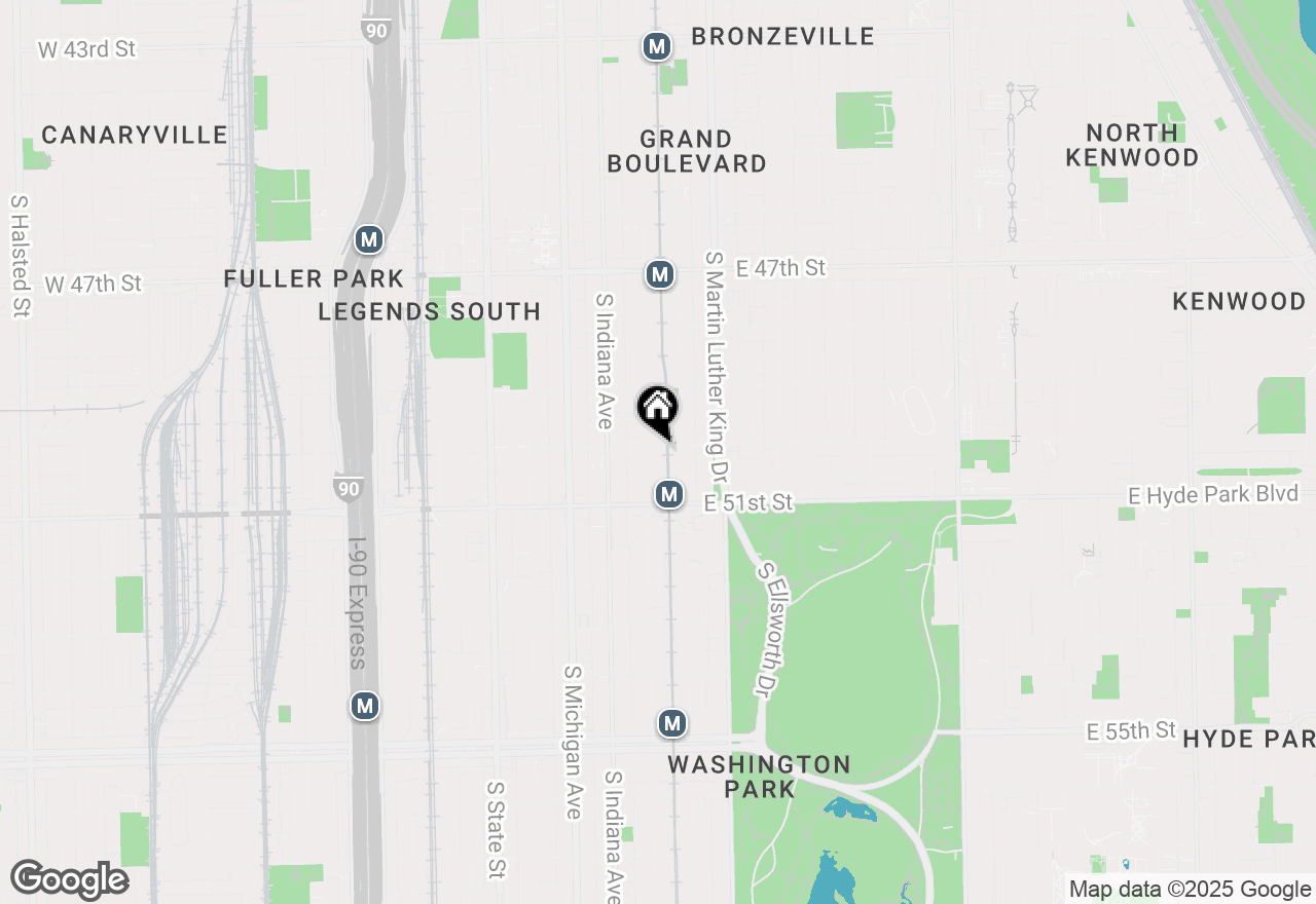 Map of 303 E 50th Street #A, Chicago, IL 60615