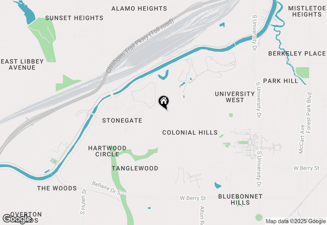 Map of 3905 Ann Arbor Court, Fort Worth, TX 76109