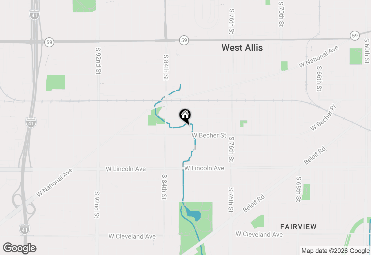 Map of 2043 S 81st St #2045, West Allis, WI 53219