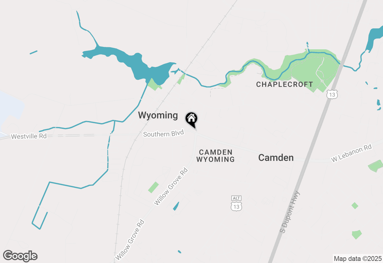 Map of 35 W Camden Wyoming Avenue, Wyoming, DE 19934