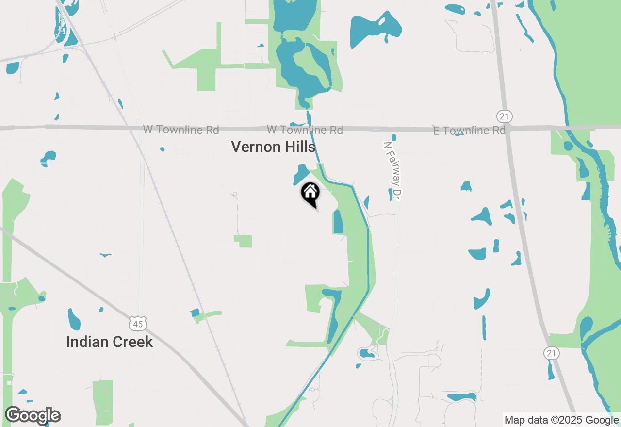 Map of 3 Warrington Road, Vernon Hills, IL 60061