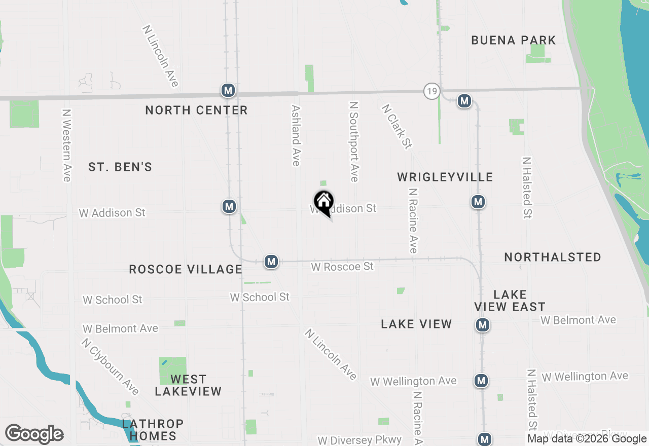 Map of 3530 N Greenview Avenue, Chicago, IL 60657