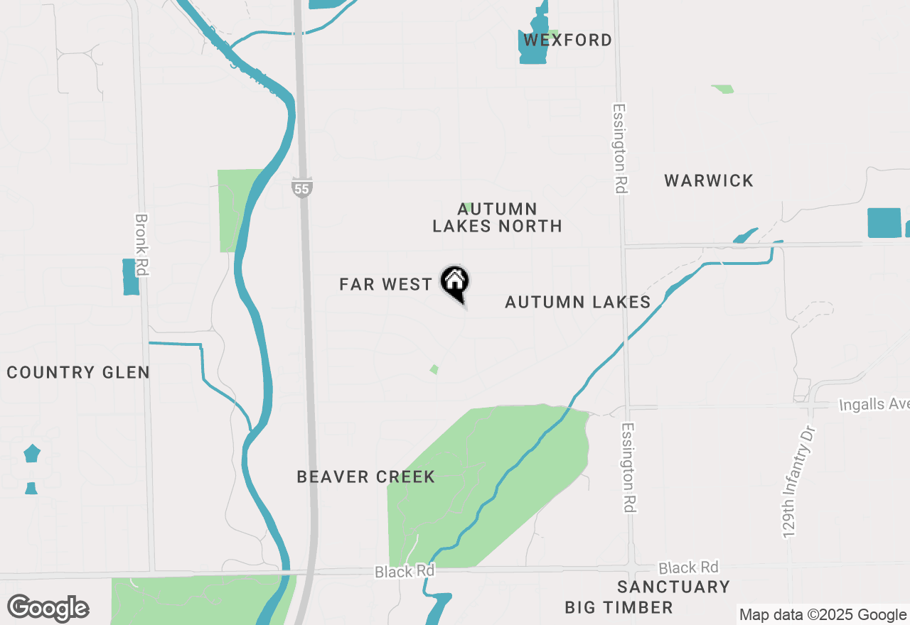 Map of 3605 Juniper Avenue, Joliet, IL 60431