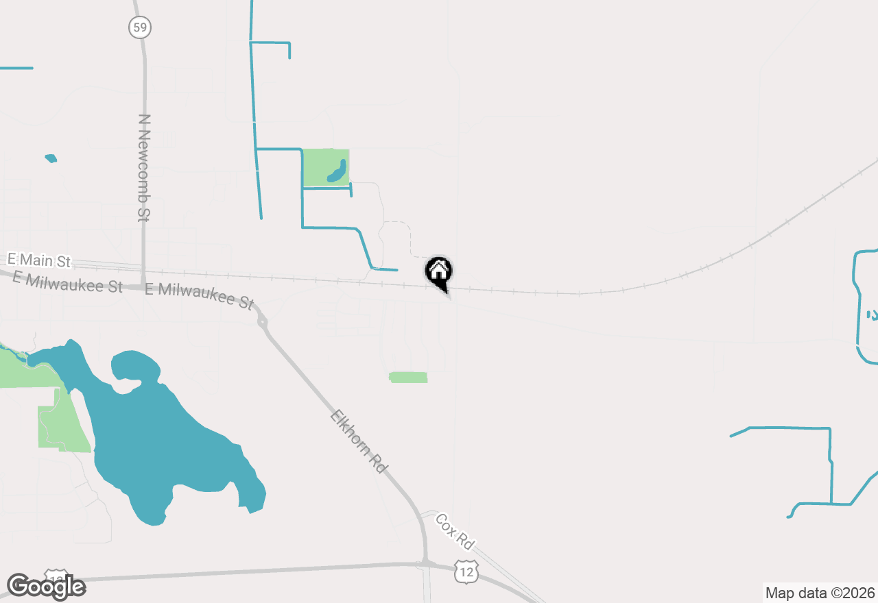 Map of 1296 E Bluff Rd, Whitewater, WI 53190