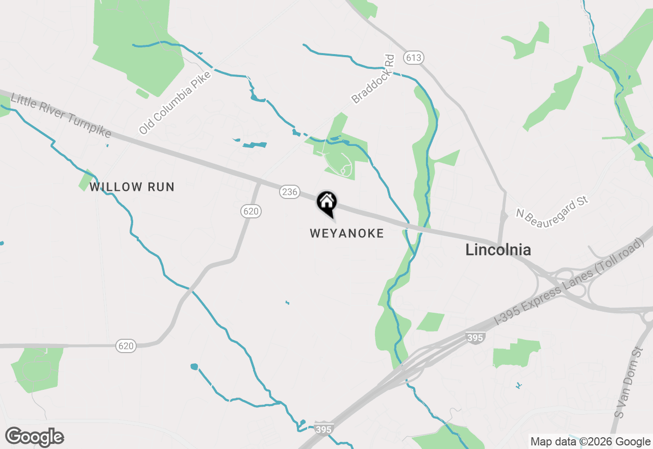 Map of 4803 Valley Street, Alexandria, VA 22312