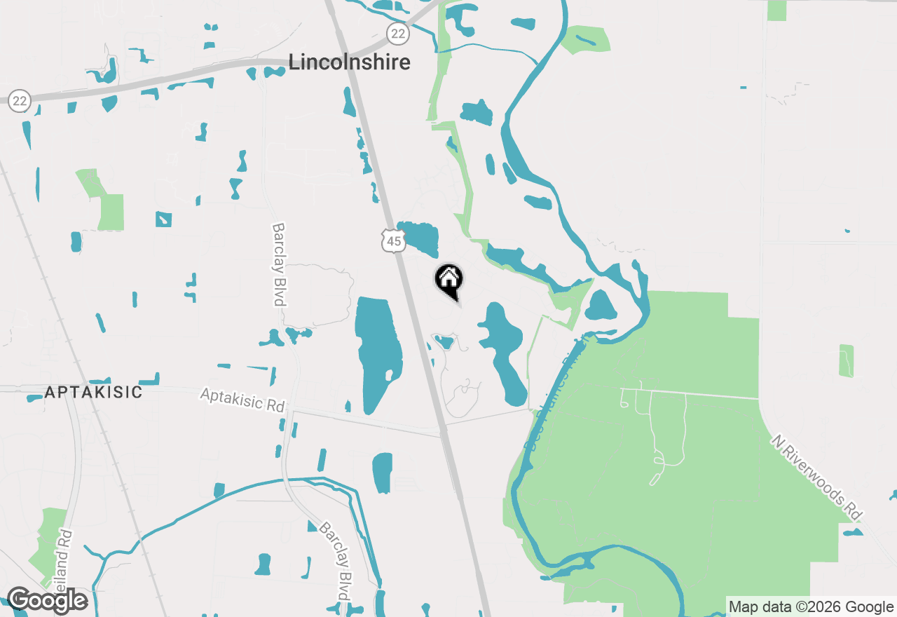 Map of 402 Highcroft Way, Lincolnshire, IL 60069