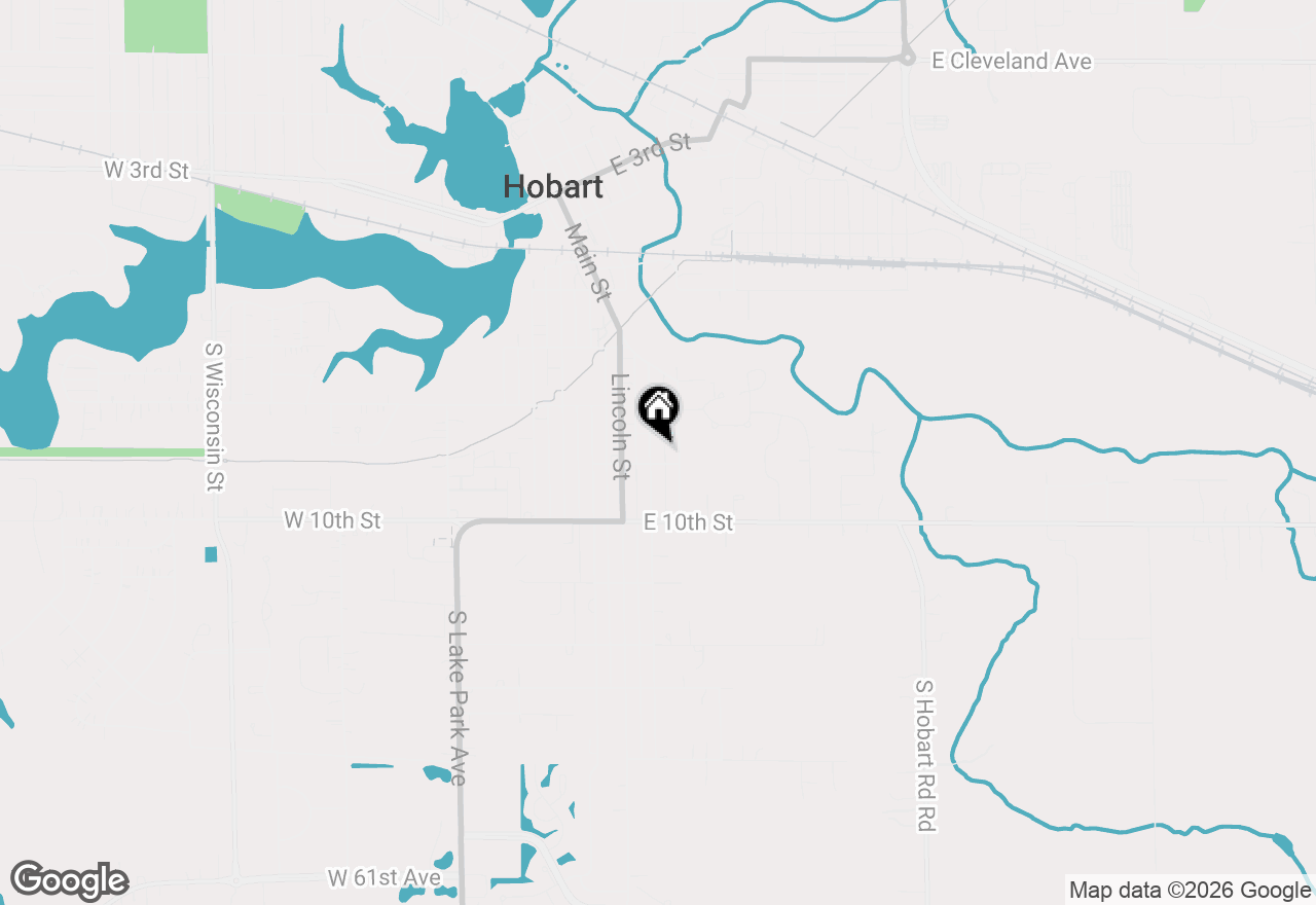 Map of 847 Garfield Street, Hobart, IN 46342
