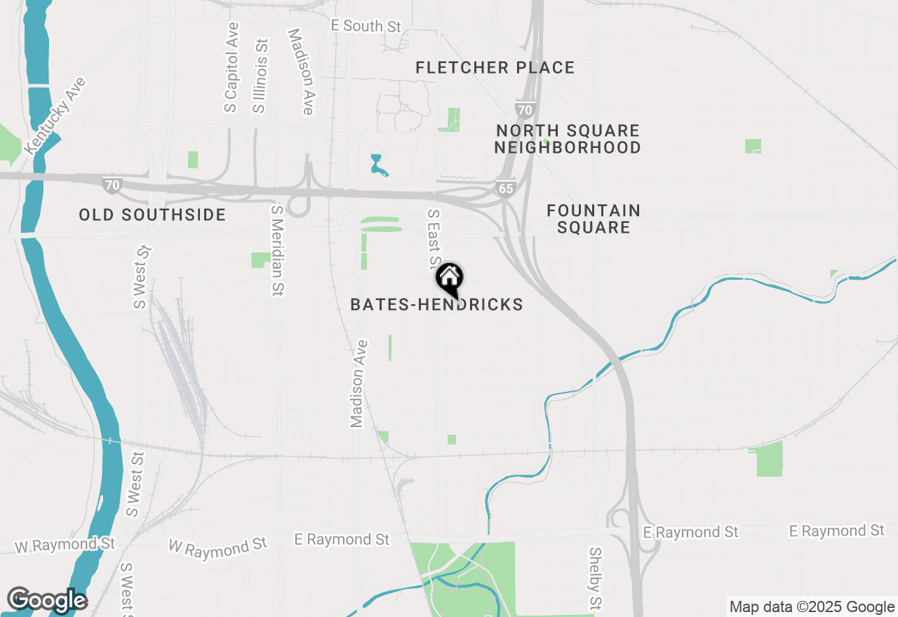 Map of 523 Terrace Avenue, Indianapolis, IN 46203