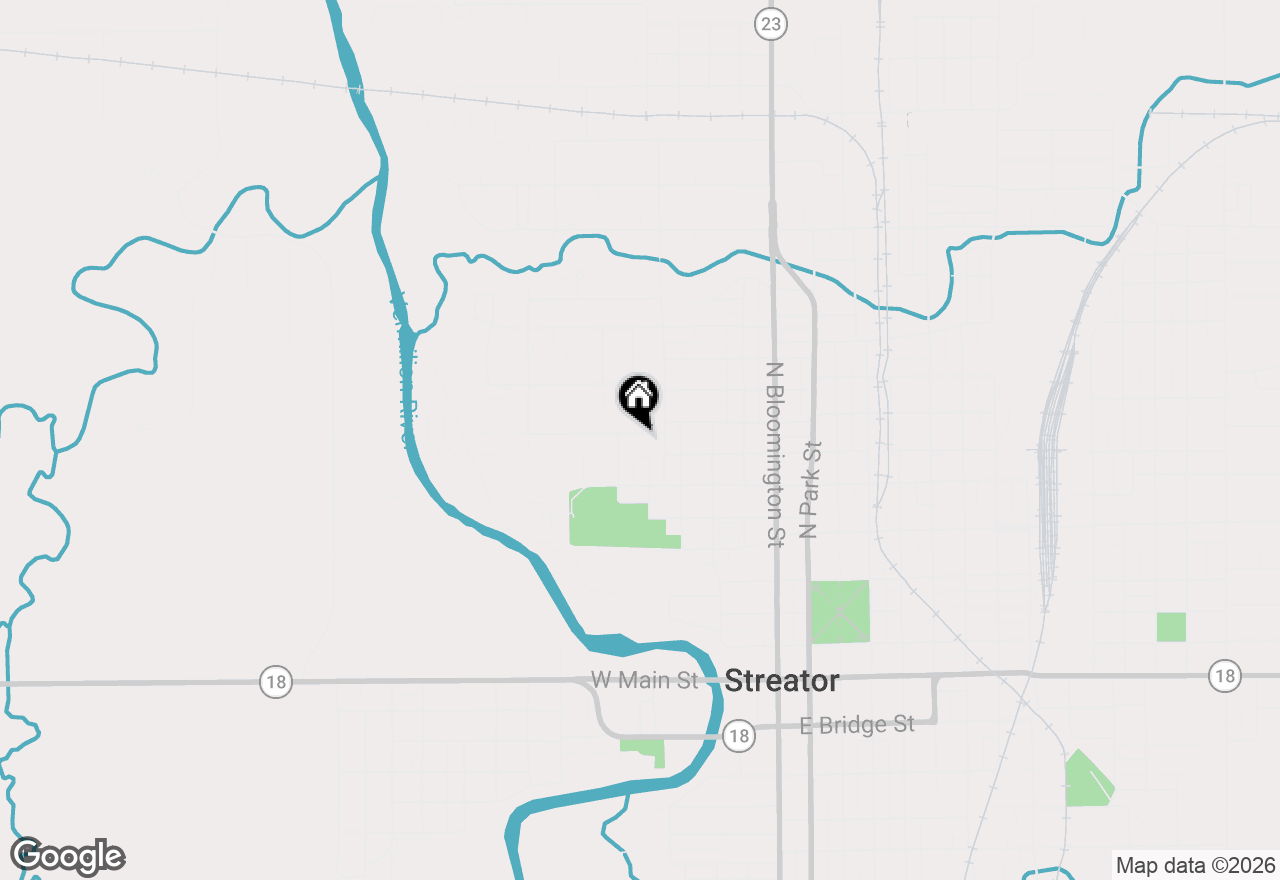 Map of 411 W Grant Street, Streator, IL 61364