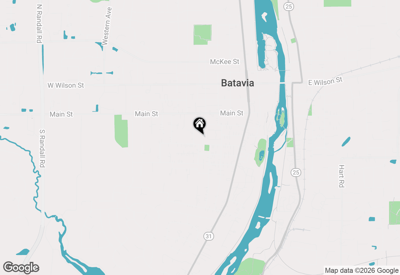 Map of 407 S Jackson Street, Batavia, IL 60510