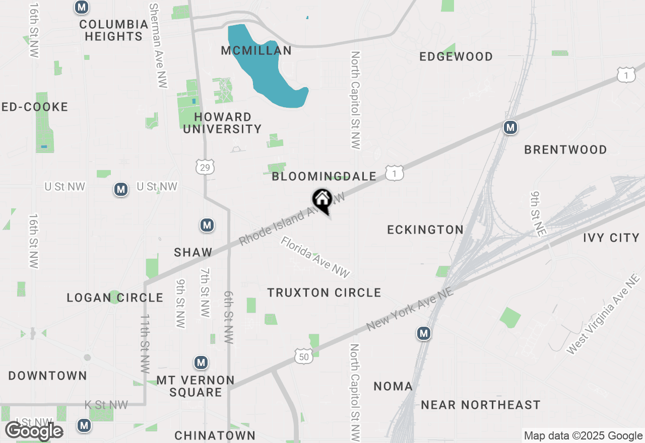 Map of 1819 1st Street Nw #A, Washington, DC 20001