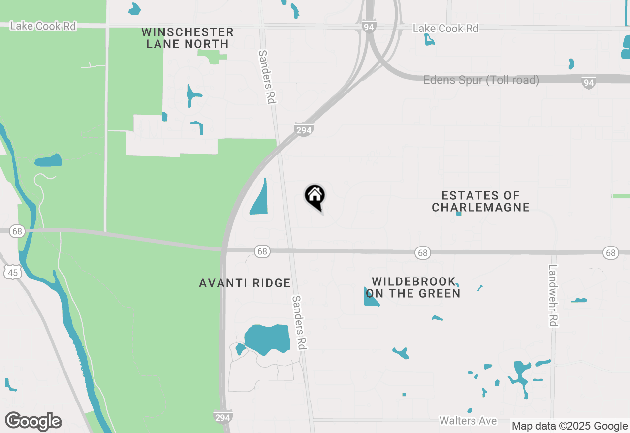 Map of 639 Touraine Terrace, Northbrook, IL 60062