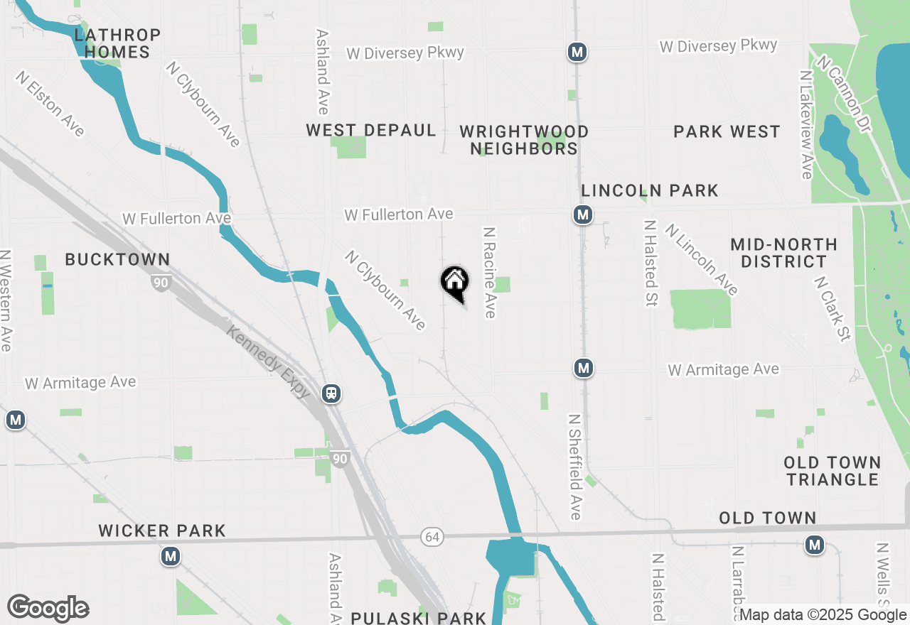 Map of 2135 N Lakewood Avenue #3, Chicago, IL 60614
