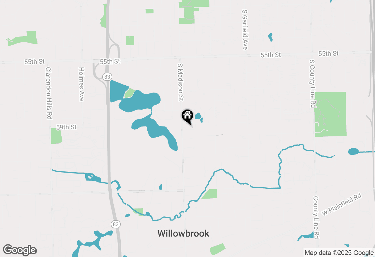 Map of 486 Old Surrey Road #B, Hinsdale, IL 60521