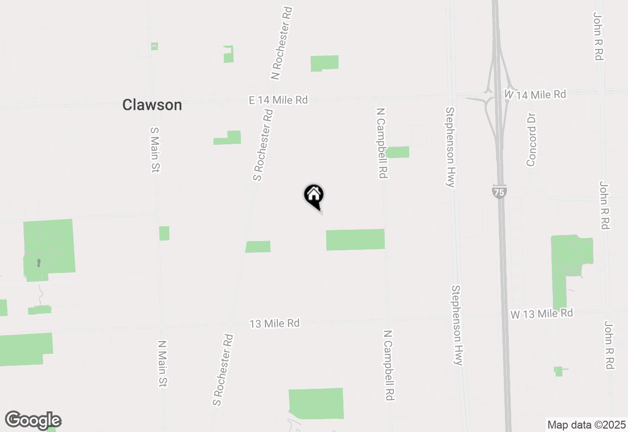 Map of 1108 Millard Avenue, Royal Oak, MI 48073