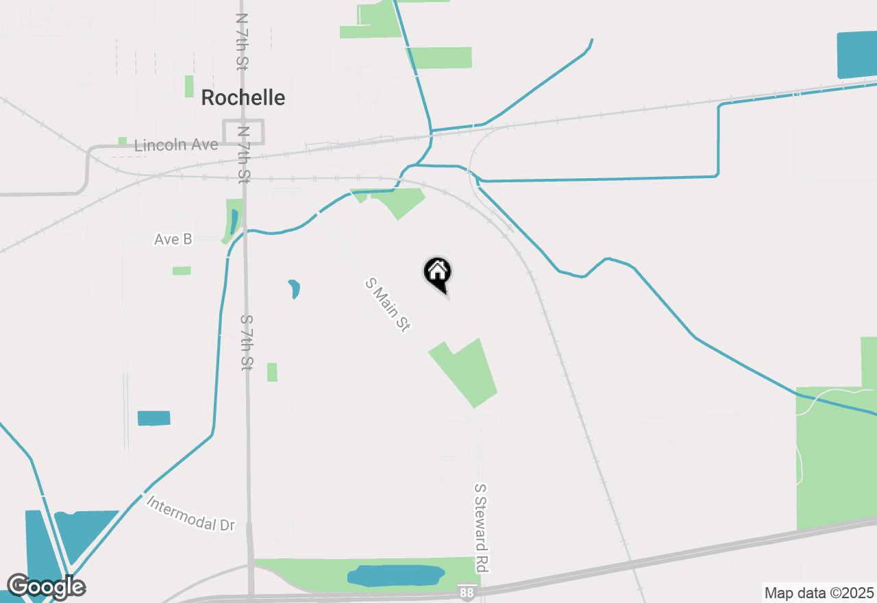 Map of 200 Avenue E, Rochelle, IL 61068