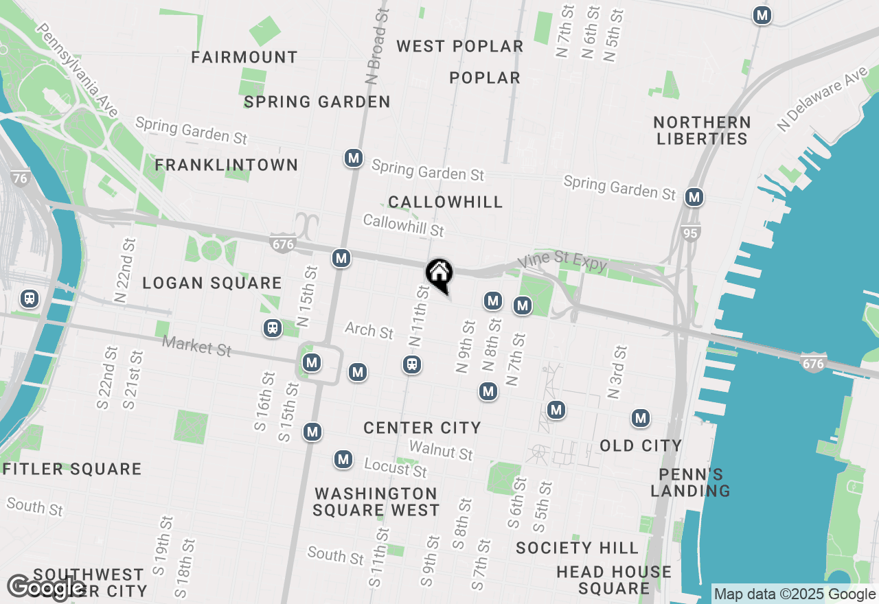 Map of 1010 Race Street #3A, Philadelphia, PA 19107