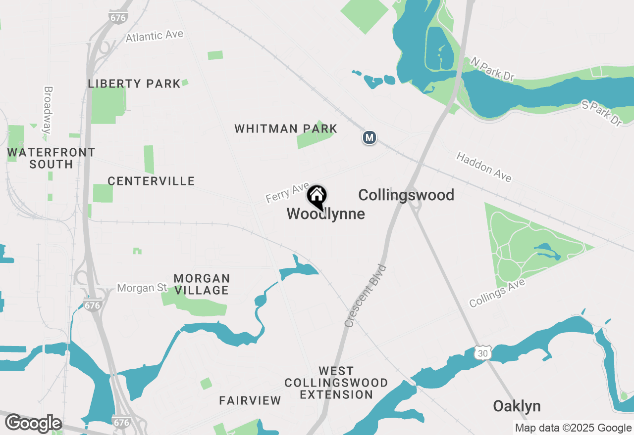 Map of 2100 Woodlynne Avenue, Oaklyn, NJ 08107