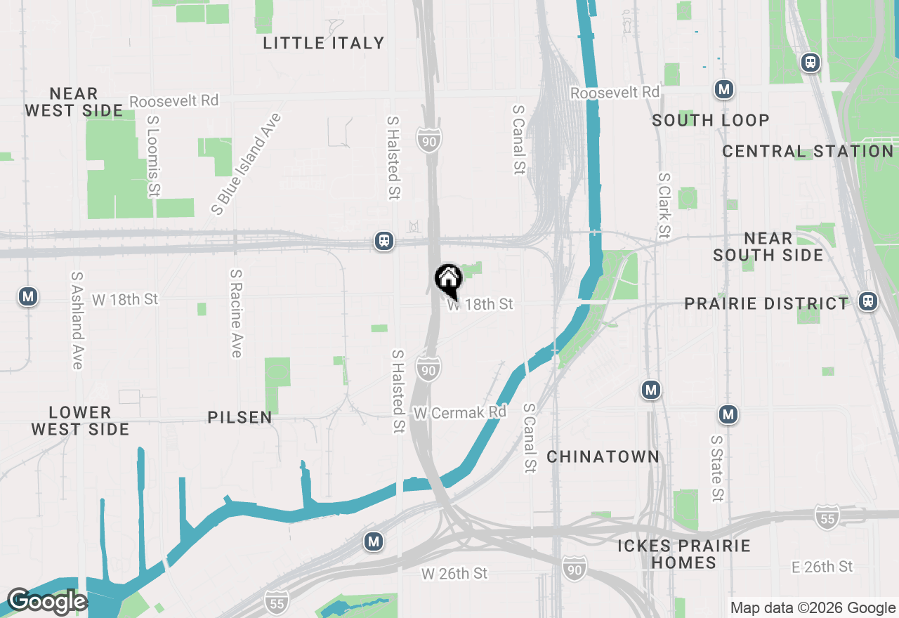 Map of 639 W 18th Street #1, Chicago, IL 60616