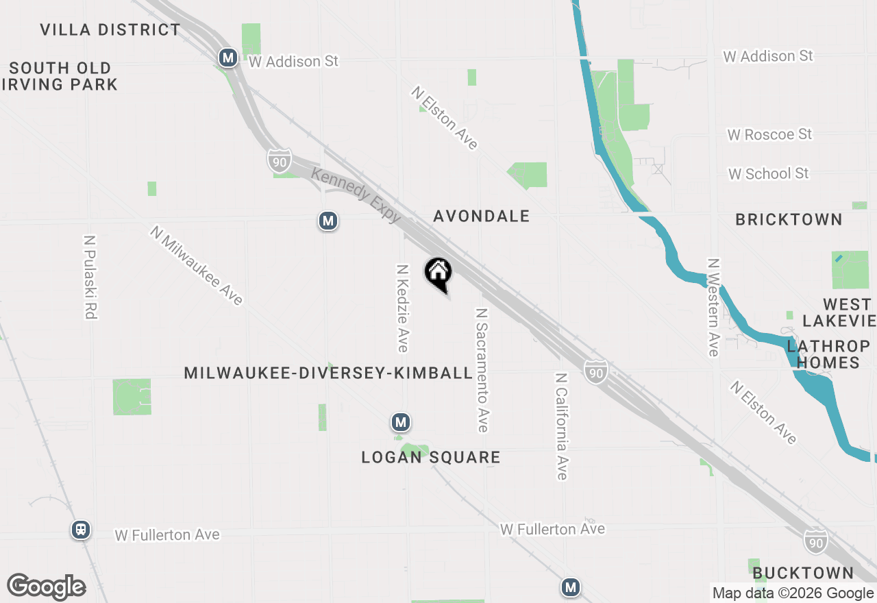 Map of 2948 N Albany Avenue #1W, Chicago, IL 60618