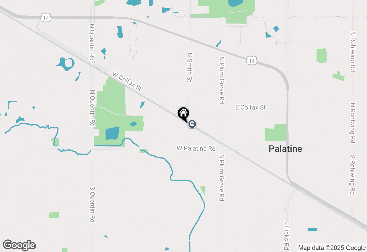 Map of 221 W Wood Street #221, Palatine, IL 60067