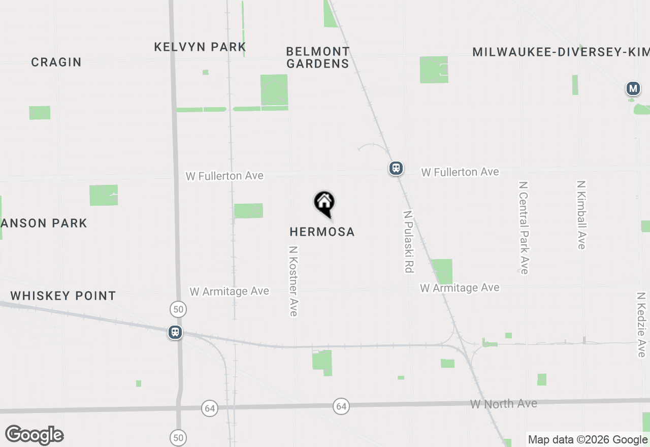 Map of 2213 N Kildare Avenue, Chicago, IL 60639