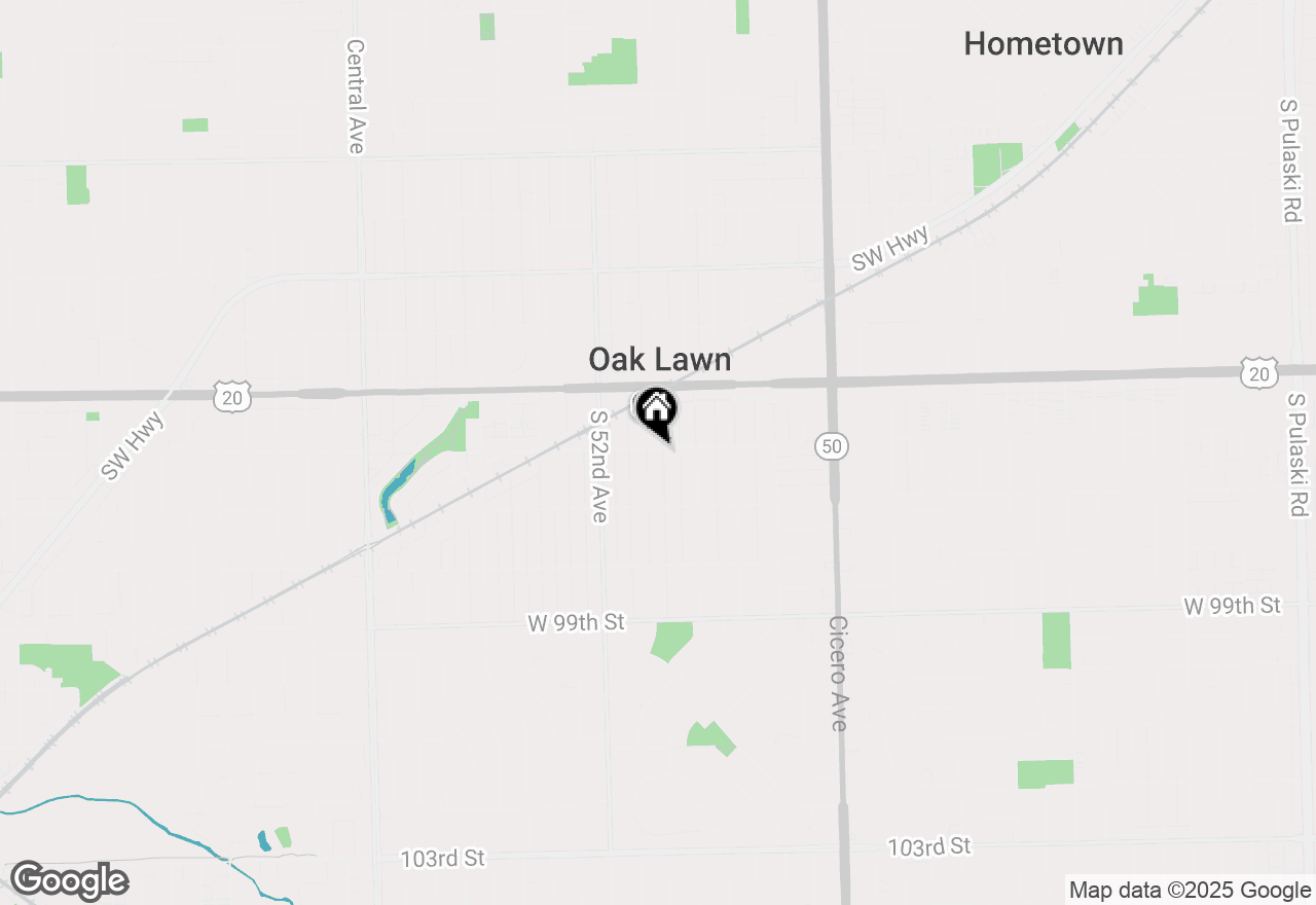 Map of 9600 S 51st Avenue, Oak Lawn, IL 60453