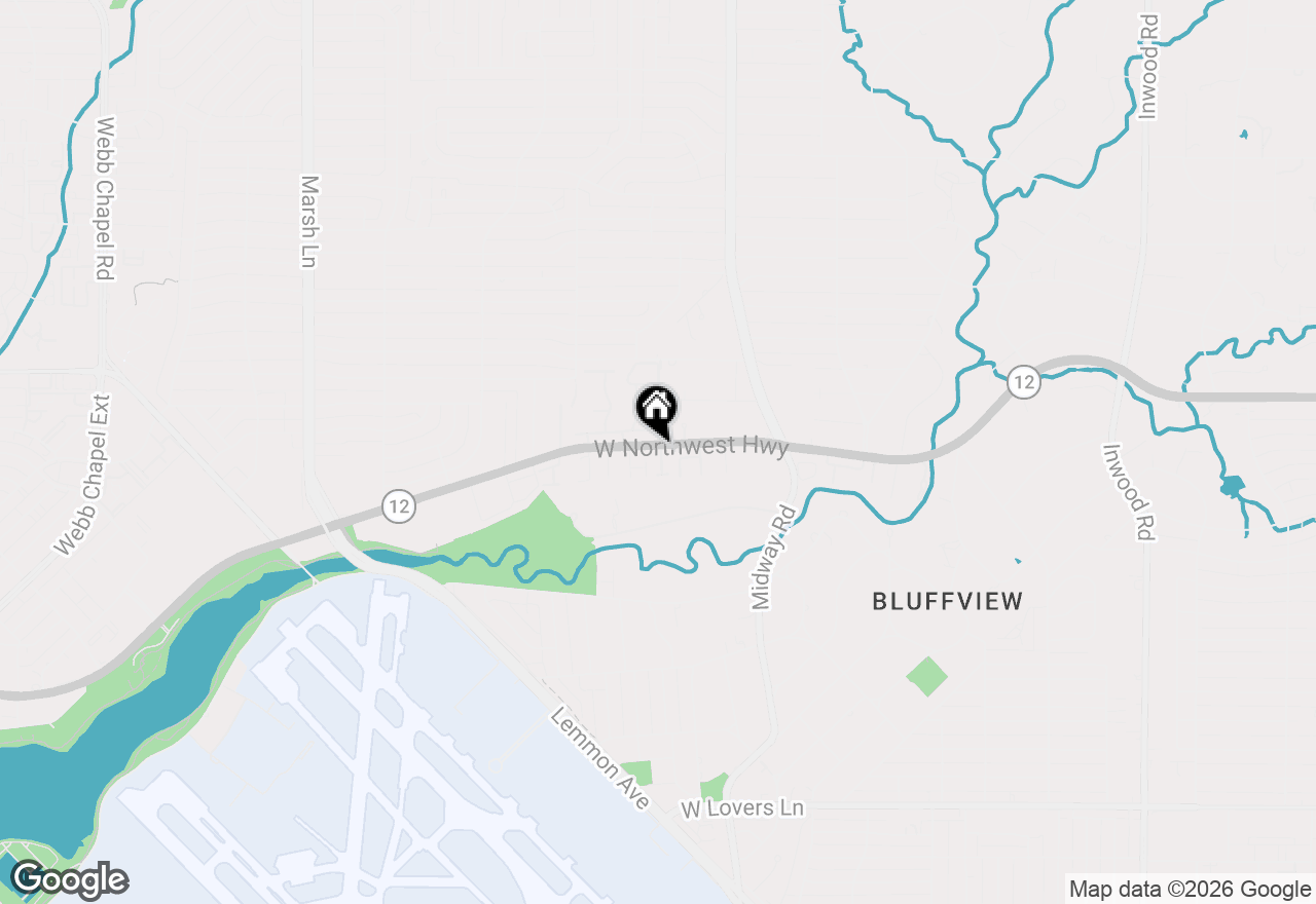 Map of 9131 Cochran Bluff Lane, Dallas, TX 75220
