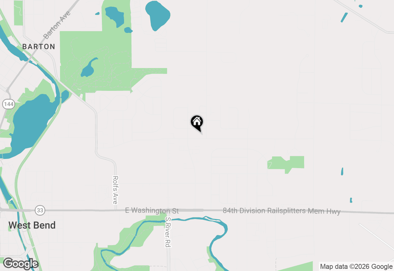 Map of 1700 Creek Rd #204, West Bend, WI 53090