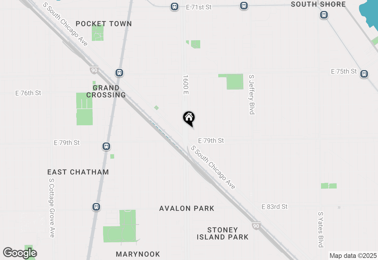 Map of 7821 S Stony Island Avenue, Chicago, IL 60649
