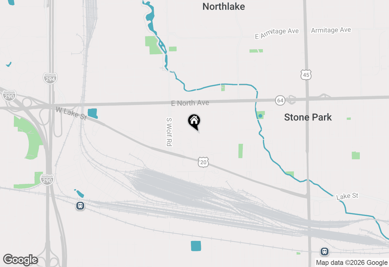 Map of 65 Victoria Drive, Northlake, IL 60164