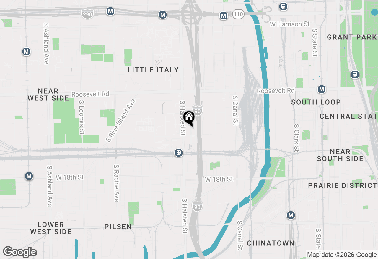 Map of 1416 S Emerald Avenue, Chicago, IL 60607