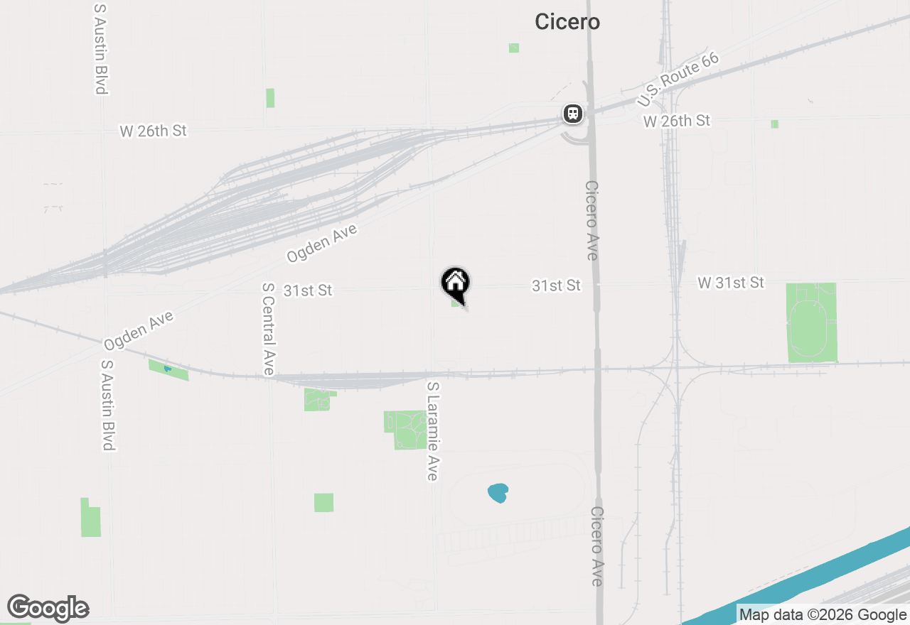 Map of 5101 W 31st Place, Cicero, IL 60804