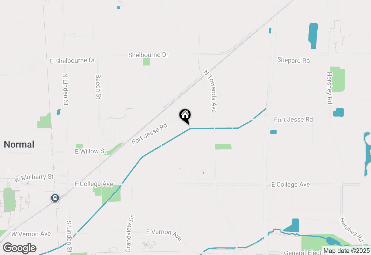 Map of 1401 Dillon Drive, Normal, IL 61761