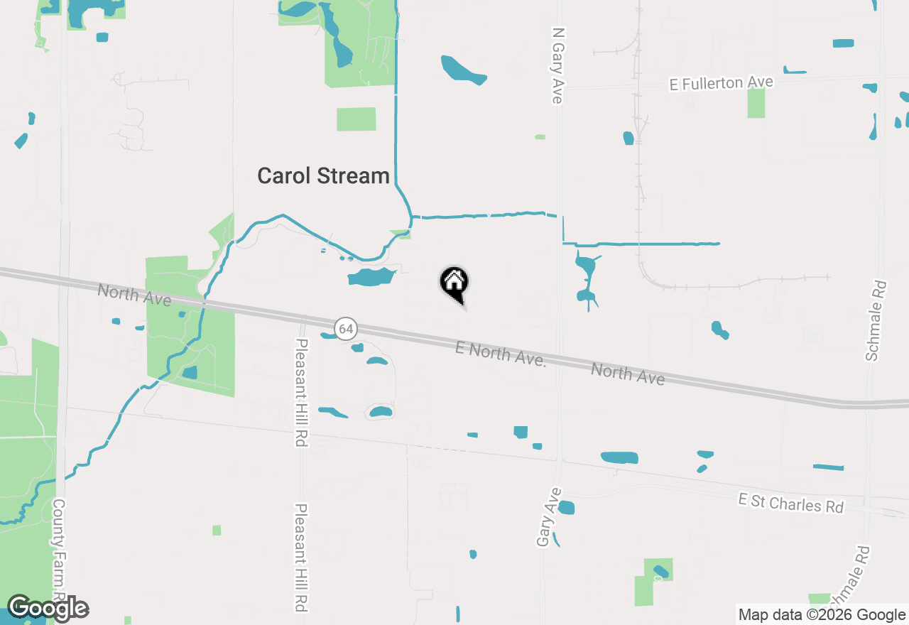 Map of 261 Sype Drive, Carol Stream, IL 60188