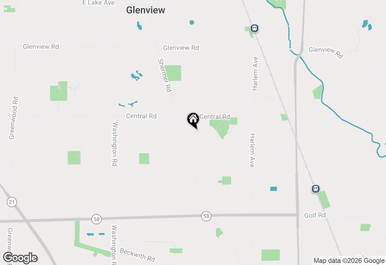 Map of 440 Briarhill Lane, Glenview, IL 60025