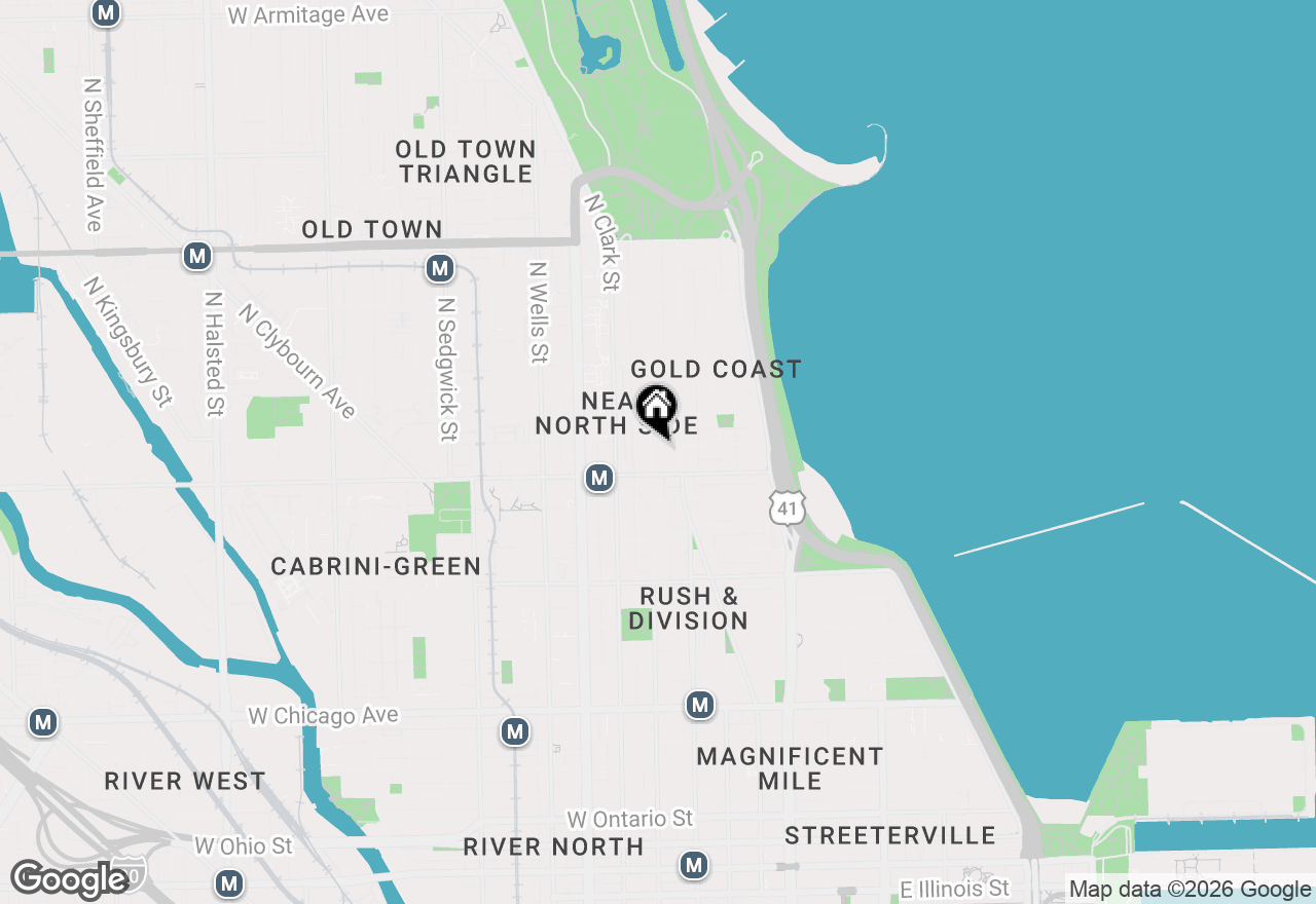 Map of 1221 N Dearborn Parkway #1406S, Chicago, IL 60610