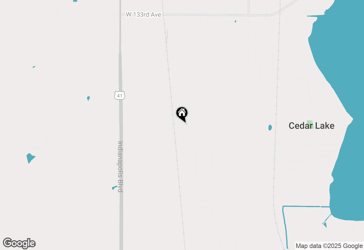 Map of 13956 Flagstaff Street, Cedar Lake, IN 46303
