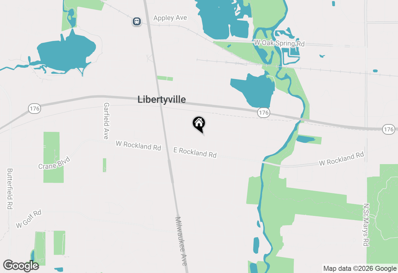 Map of 442 E Lincoln Avenue, Libertyville, IL 60048