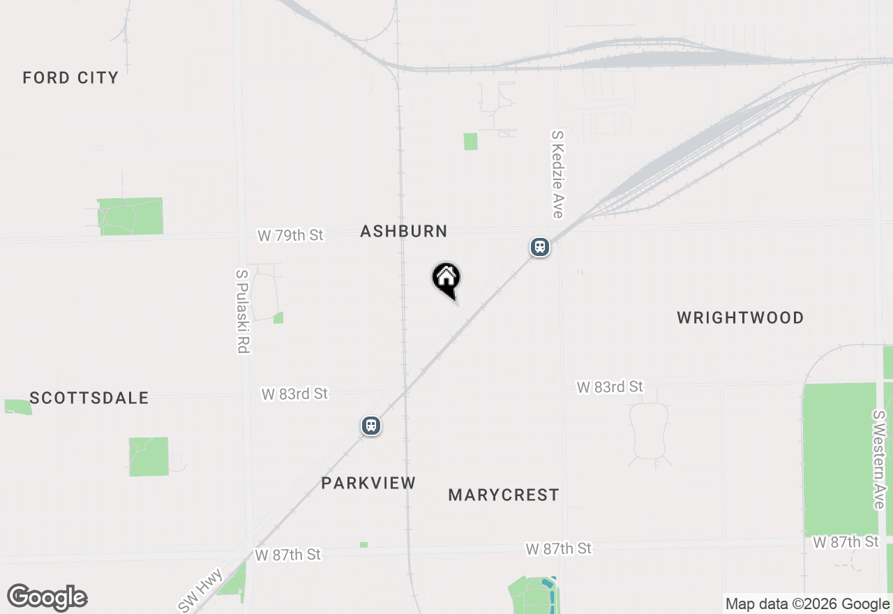 Map of 8057 S Saint Louis Avenue, Chicago, IL 60652