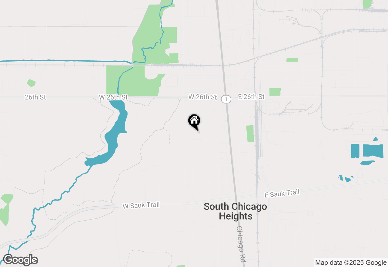 Map of 192 W 28th Street, South Chicago Heights, IL 60411